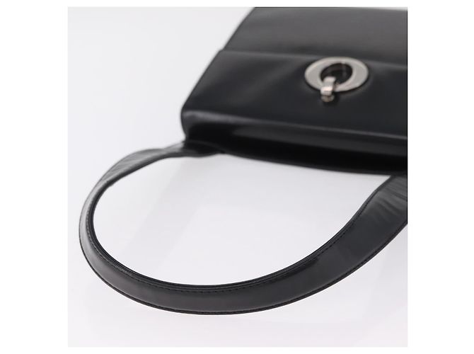 Sac à épaule Christian Dior Vernis Noir Argent Auth gh2387 Argenté - vue 7