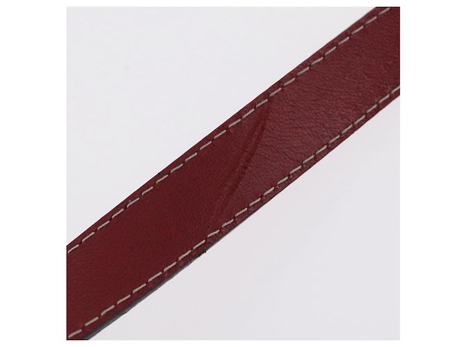 Autre Marque SAINT LAURENT Handtasche Leder 2way Rot Gold Authentisch 206113V Golden - Ansicht 11