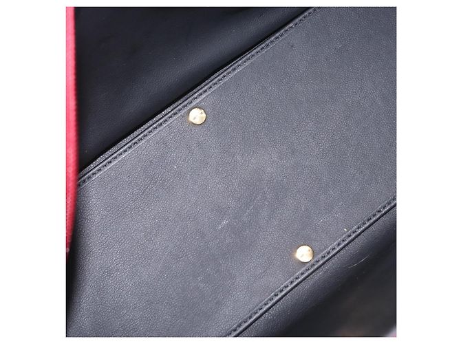 Autre Marque SAINT LAURENT Handtasche Leder 2way Rot Gold Authentisch 206113V Golden - Ansicht 12