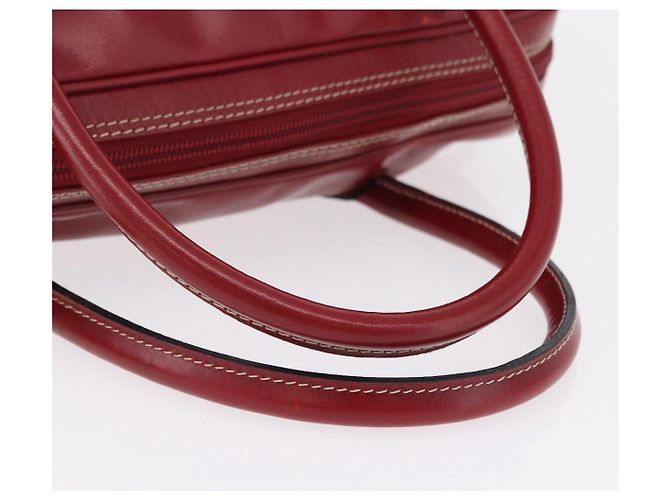 Autre Marque SAINT LAURENT Handtasche Leder 2way Rot Gold Authentisch 206113V Golden - Ansicht 9