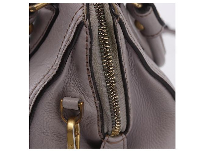 MCM Handtasche Leder 2way Grau Gold Auth 203213 Braun Golden - Ansicht 11