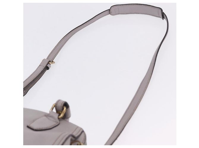MCM Handtasche Leder 2way Grau Gold Auth 203213 Braun Golden - Ansicht 15