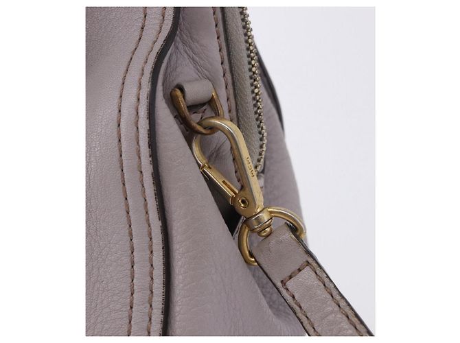 MCM Handtasche Leder 2way Grau Gold Auth 203213 Braun Golden - Ansicht 25