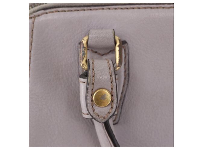 MCM Handtasche Leder 2way Grau Gold Auth 203213 Braun Golden - Ansicht 29