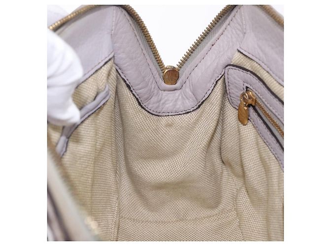 MCM Handtasche Leder 2way Grau Gold Auth 203213 Braun Golden - Ansicht 33