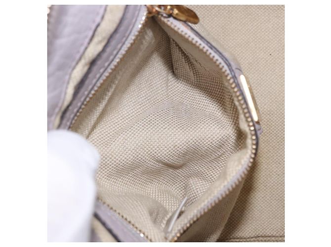 MCM Handtasche Leder 2way Grau Gold Auth 203213 Braun Golden - Ansicht 35