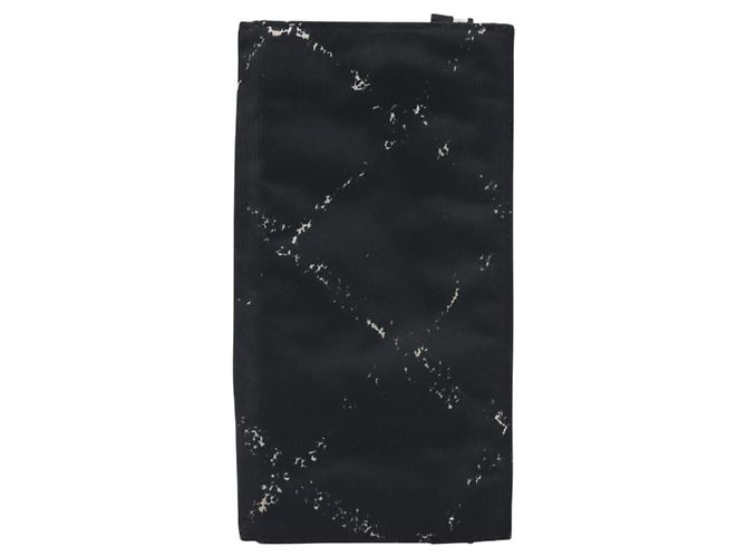 Cartera larga CHANEL Travel Line de lona negra CC Auth bs37172 Negro - vista 13