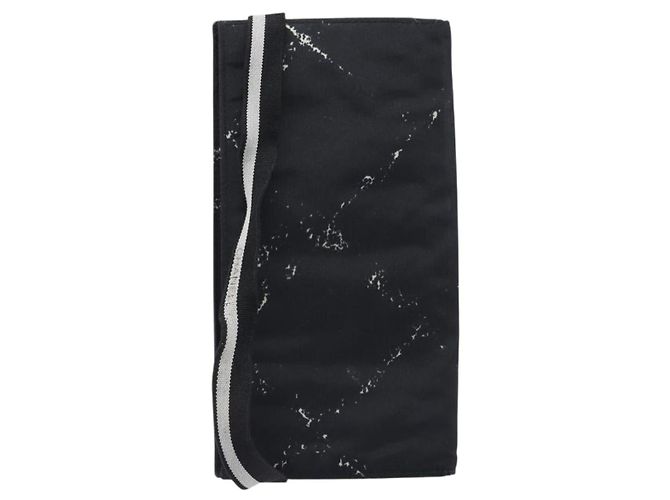Cartera larga CHANEL Travel Line de lona negra CC Auth bs37172 Negro - vista 2