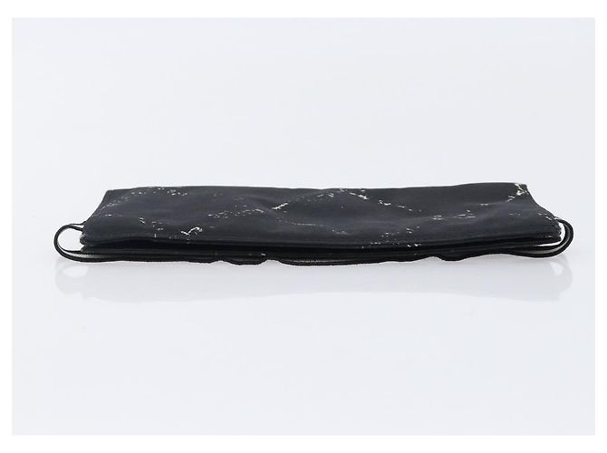 Cartera larga CHANEL Travel Line de lona negra CC Auth bs37172 Negro - vista 3