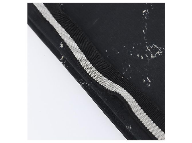 Cartera larga CHANEL Travel Line de lona negra CC Auth bs37172 Negro - vista 9