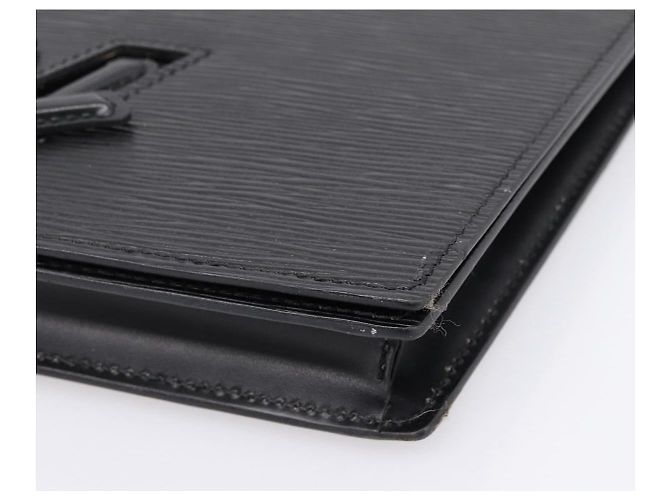 LOUIS VUITTON Epi Trapeze Clutch Tasche Schwarz M80165 LV Auth mr2951 - Ansicht 7