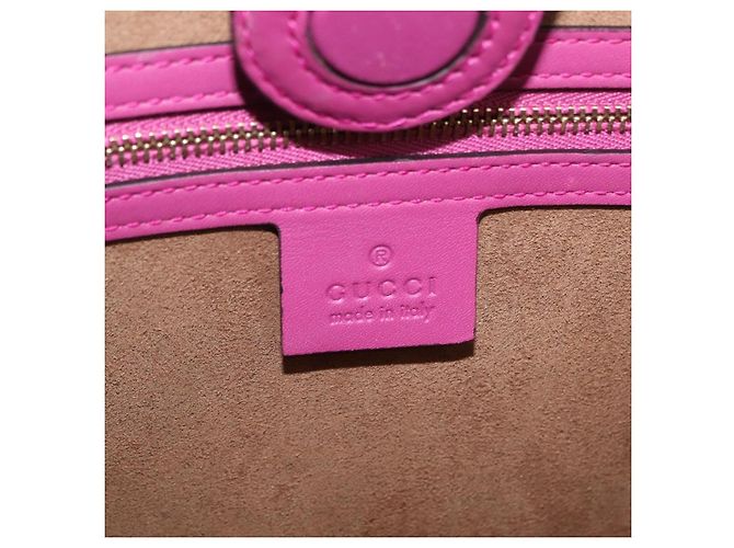 Borsa a mano GUCCI GG Supreme PVC 2way Beige Gold 409531 Auth 203076M D'oro - vista 22