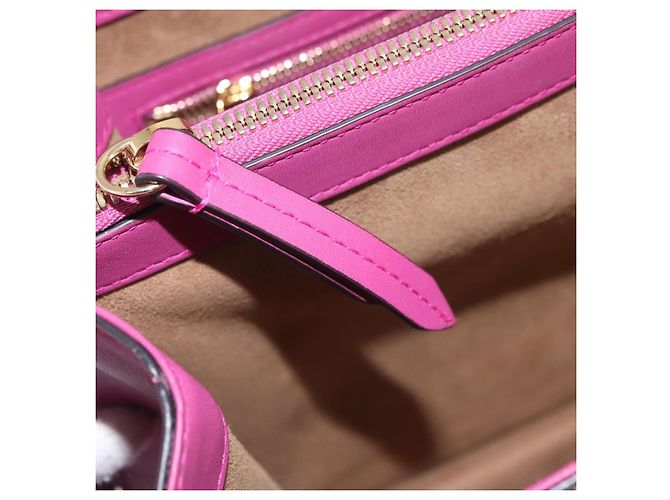 Borsa a mano GUCCI GG Supreme PVC 2way Beige Gold 409531 Auth 203076M D'oro - vista 28