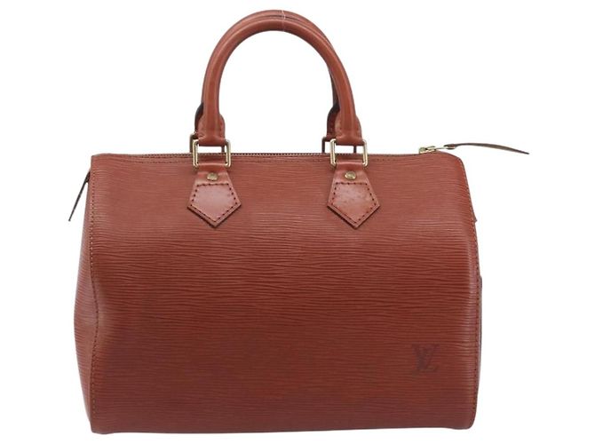 Borsa a mano LOUIS VUITTON Epi Speedy 25 Brown M43013 LV Auth ep16007A Marrone - vista 13
