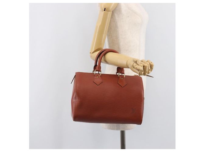 Borsa a mano LOUIS VUITTON Epi Speedy 25 Brown M43013 LV Auth ep16007A Marrone - vista 22
