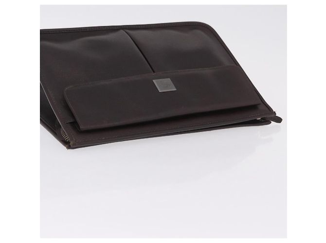 Borsa a pochette Gianni Versace in pelle marrone autentica bs37217 - vista 5