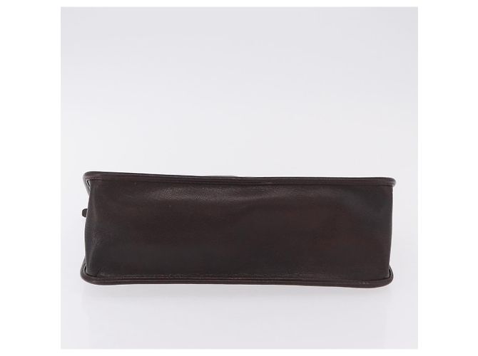 Borsa a pochette Gianni Versace in pelle marrone autentica bs37217 - vista 6