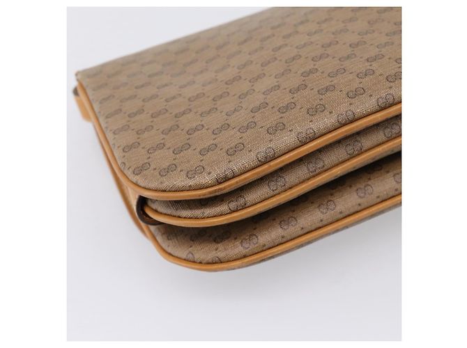Bolso de hombro GUCCI Micro GG PVC Beige Tono Dorado 001 406 1780 Auth mr3049 - vista 13