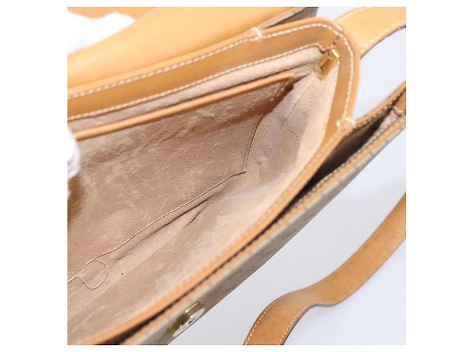 Bolso de hombro GUCCI Micro GG PVC Beige Tono Dorado 001 406 1780 Auth mr3049 - vista 18