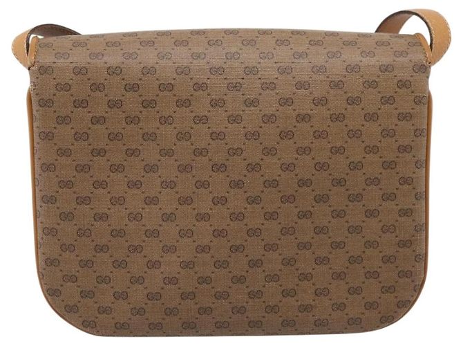 Bolso de hombro GUCCI Micro GG PVC Beige Tono Dorado 001 406 1780 Auth mr3049 - vista 3