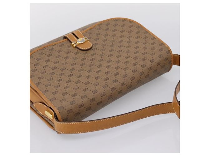 Bolso de hombro GUCCI Micro GG PVC Beige Tono Dorado 001 406 1780 Auth mr3049 - vista 6