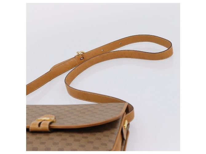 Bolso de hombro GUCCI Micro GG PVC Beige Tono Dorado 001 406 1780 Auth mr3049 - vista 8