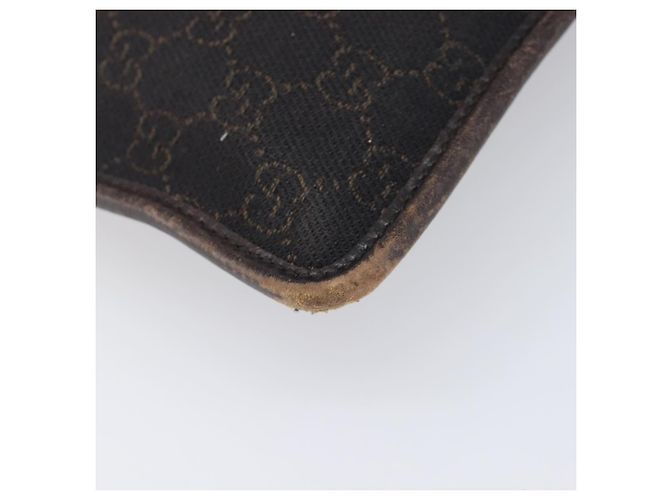 GUCCI GG Canvas Schultertasche Schwarz Silber 27639 Auth ep15846 - Ansicht 13