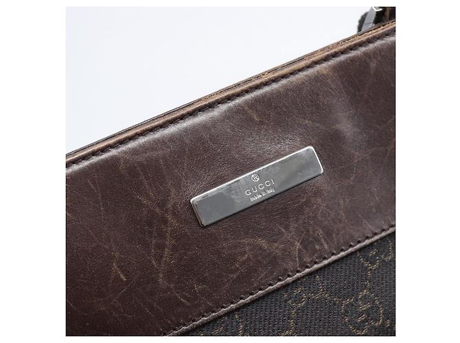GUCCI GG Canvas Schultertasche Schwarz Silber 27639 Auth ep15846 - Ansicht 16