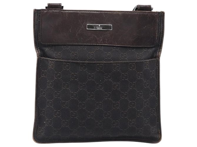 GUCCI GG Canvas Schultertasche Schwarz Silber 27639 Auth ep15846 - Ansicht 2