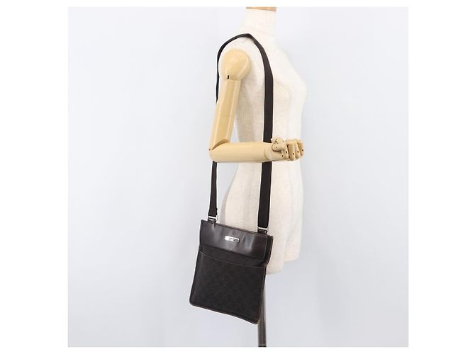 GUCCI GG Canvas Schultertasche Schwarz Silber 27639 Auth ep15846 - Ansicht 26
