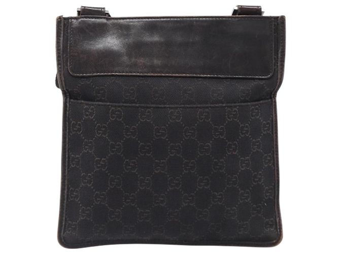GUCCI GG Canvas Schultertasche Schwarz Silber 27639 Auth ep15846 - Ansicht 3