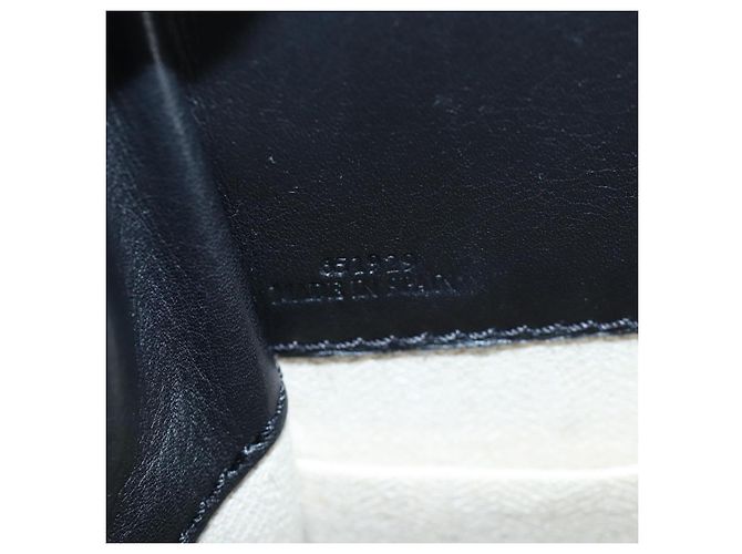 Borsa a tracolla LOEWE Hammock Mini in pelle 2way Nero Argento Auth 204615M - vista 11