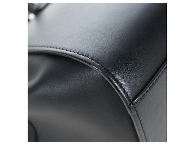 Borsa a tracolla LOEWE Hammock Mini in pelle 2way Nero Argento Auth 204615M - vista 16