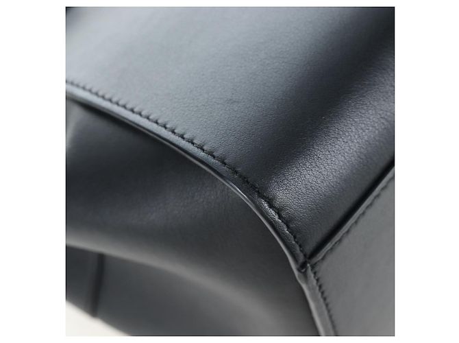 Borsa a tracolla LOEWE Hammock Mini in pelle 2way Nero Argento Auth 204615M - vista 18