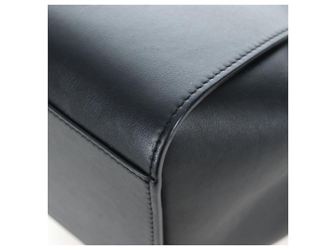 Borsa a tracolla LOEWE Hammock Mini in pelle 2way Nero Argento Auth 204615M - vista 19