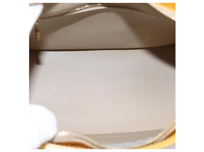 LOUIS VUITTON Monogram Vernis Houston Hand Bag Beige M91004 LV Auth gh2385 - Ansicht 11
