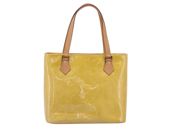 LOUIS VUITTON Monogram Vernis Houston Hand Bag Beige M91004 LV Auth gh2385 - Ansicht 13