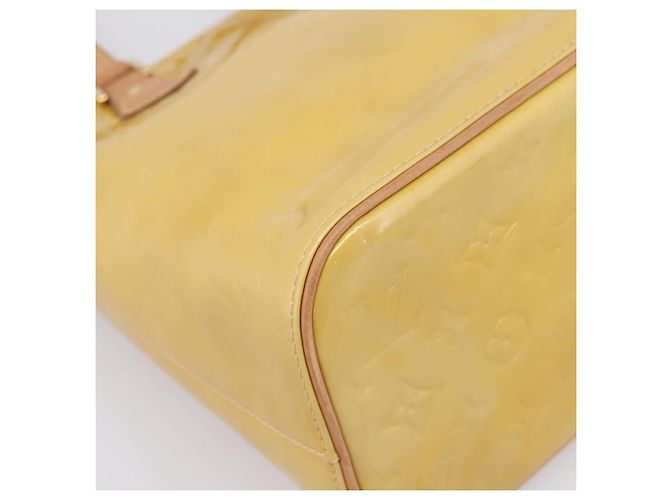 LOUIS VUITTON Monogram Vernis Houston Hand Bag Beige M91004 LV Auth gh2385 - Ansicht 14