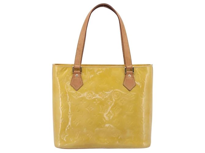 LOUIS VUITTON Monogram Vernis Houston Hand Bag Beige M91004 LV Auth gh2385 - Ansicht 2