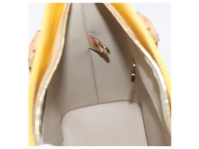 LOUIS VUITTON Monogram Vernis Houston Hand Bag Beige M91004 LV Auth gh2385 - Ansicht 20
