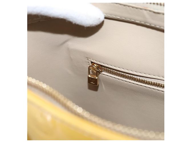 LOUIS VUITTON Monogram Vernis Houston Hand Bag Beige M91004 LV Auth gh2385 - Ansicht 21
