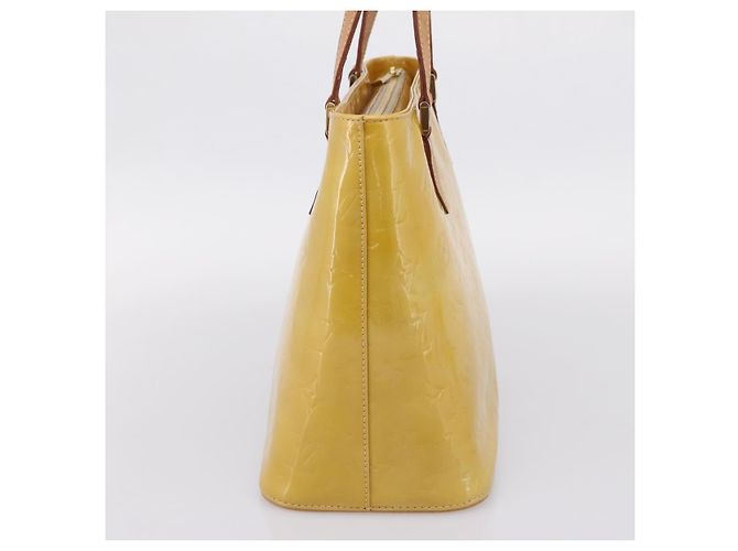LOUIS VUITTON Monogram Vernis Houston Hand Bag Beige M91004 LV Auth gh2385 - Ansicht 4