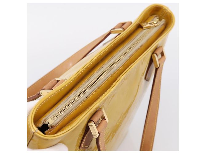 LOUIS VUITTON Monogram Vernis Houston Hand Bag Beige M91004 LV Auth gh2385 - Ansicht 6