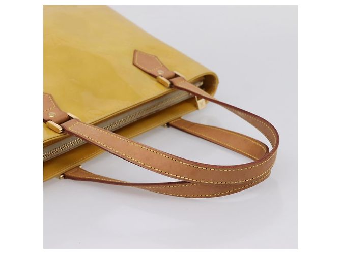 LOUIS VUITTON Monogram Vernis Houston Hand Bag Beige M91004 LV Auth gh2385 - Ansicht 7