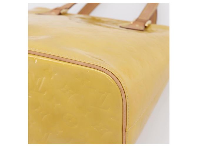 LOUIS VUITTON Monogram Vernis Houston Hand Bag Beige M91004 LV Auth gh2385 - Ansicht 9