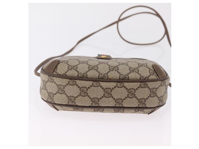 Borsa GUCCI GG Supreme Web Sherry Line PVC Beige Oro 89 02 066 Auth ka6316 D'oro - vista 9