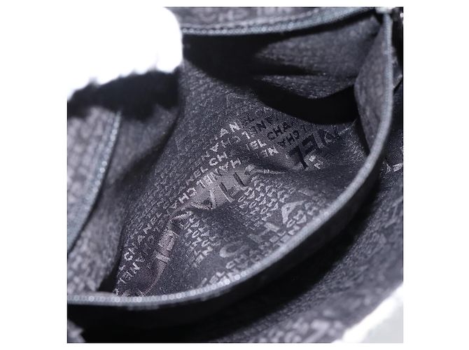 Bolso de hombro CHANEL Tweed Gray Silver CC Auth ar14307SAM Castaño Plata - vista 21