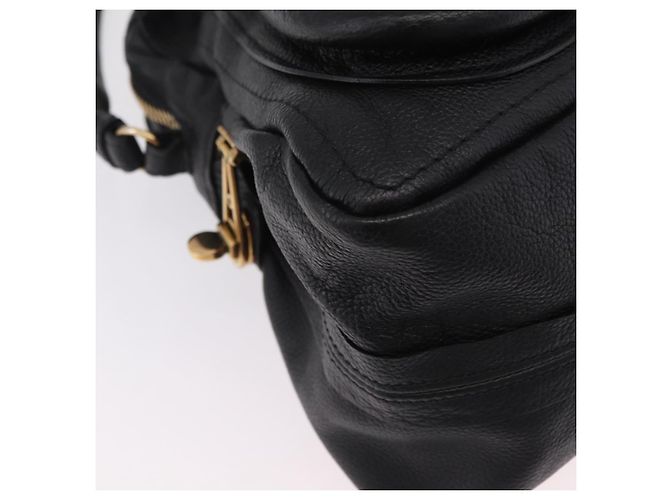 Chloé Borsa Chloe Paraty in pelle 2way Nero Oro Auth 206089V D'oro - vista 13