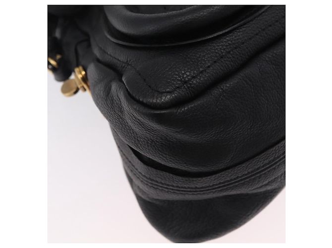 Chloé Borsa Chloe Paraty in pelle 2way Nero Oro Auth 206089V D'oro - vista 15