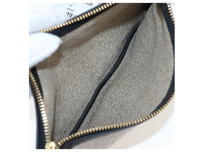 Chloé Bolso de Mano Chloe Canvas Beige Gold Auth 204138A Dorado - vista 18